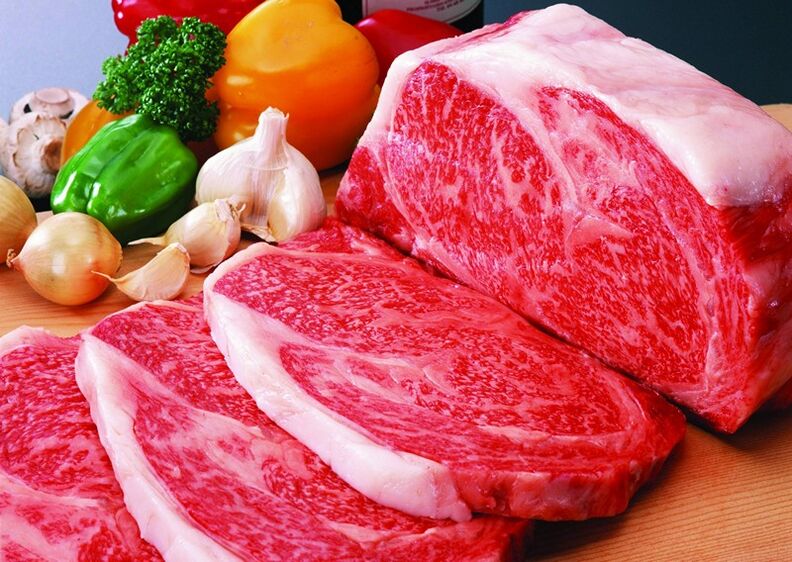 carne marmoreada para potencia