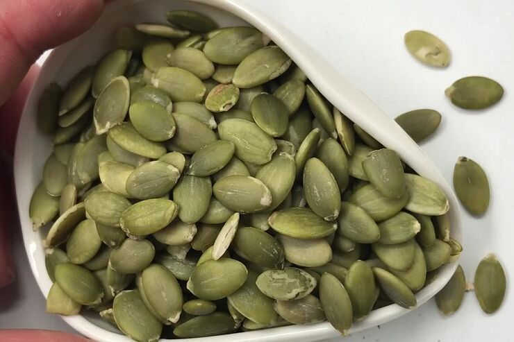 Sementes de cabaza para aumentar a potencia